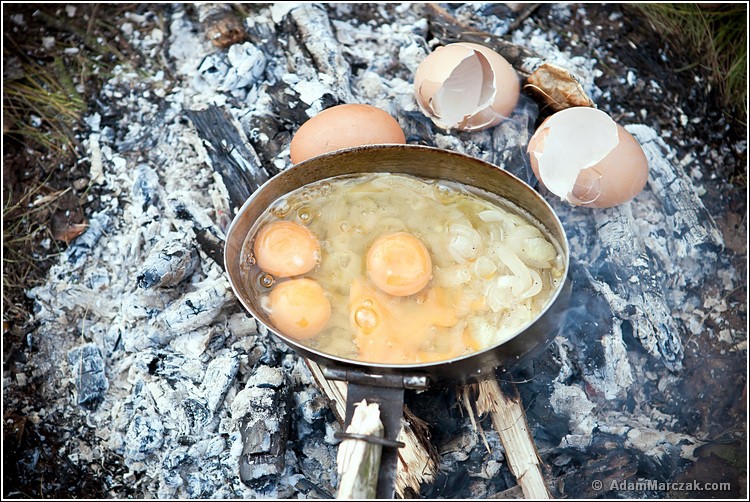 Poligon Skierniewice, leśne śniadanie