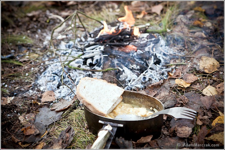 Poligon Skierniewice, leśne śniadanie